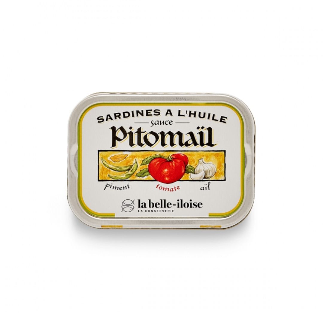 Sardinen "Pitomaïl" mit Chili, Tomaten, Knoblauch