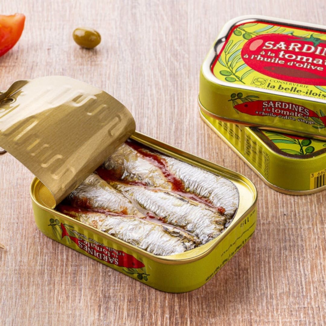 Sardinen mit Olivenöl & Tomate