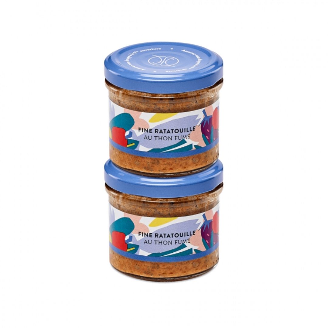 Ratatouille mit geräuchertem Thunfisch