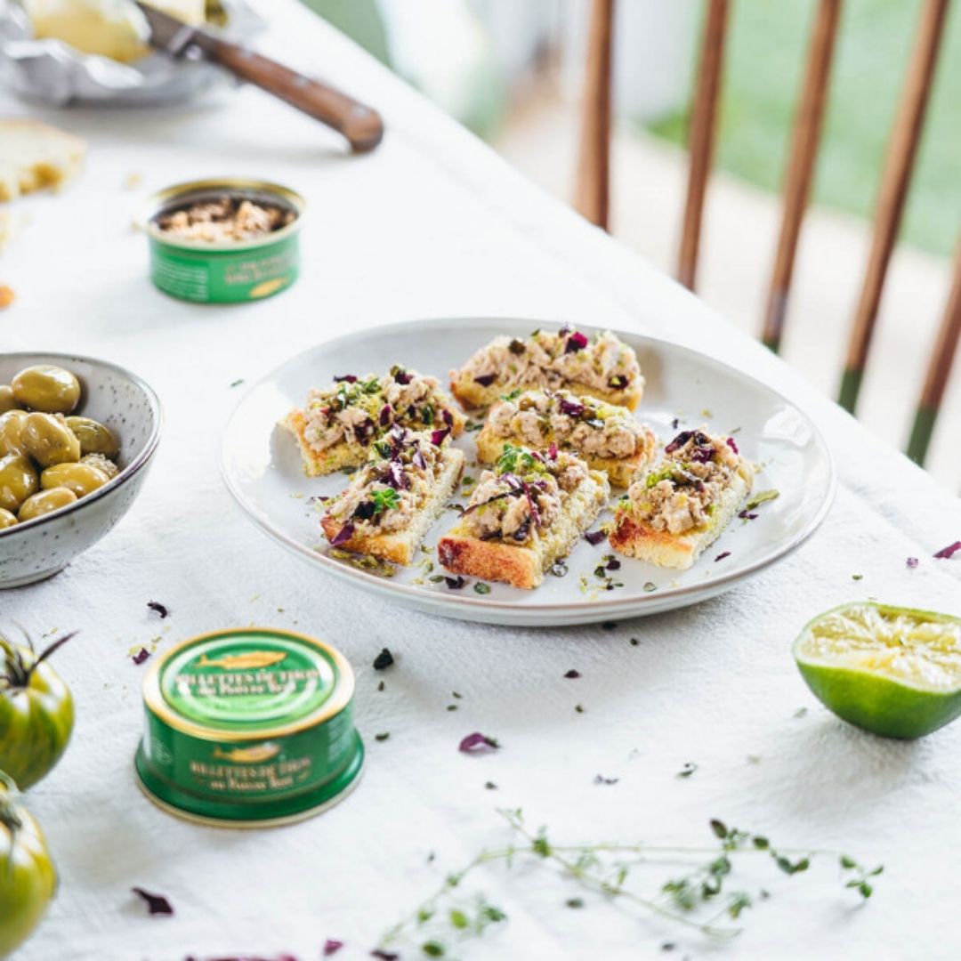 Thunfischrillette mit grünem Pfeffer