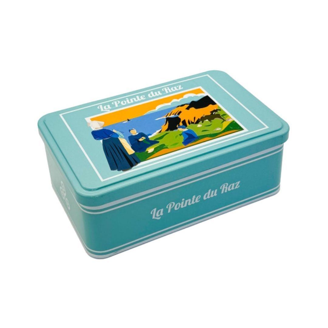 Assortiment Palets und Galettes Natur – Metalldose "Pointe du Raz"