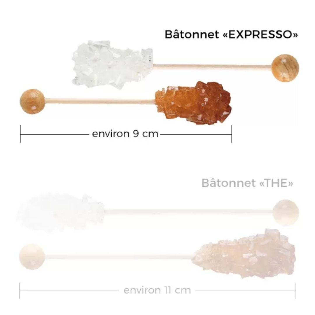 Kandiszucker-Sticks für Espresso