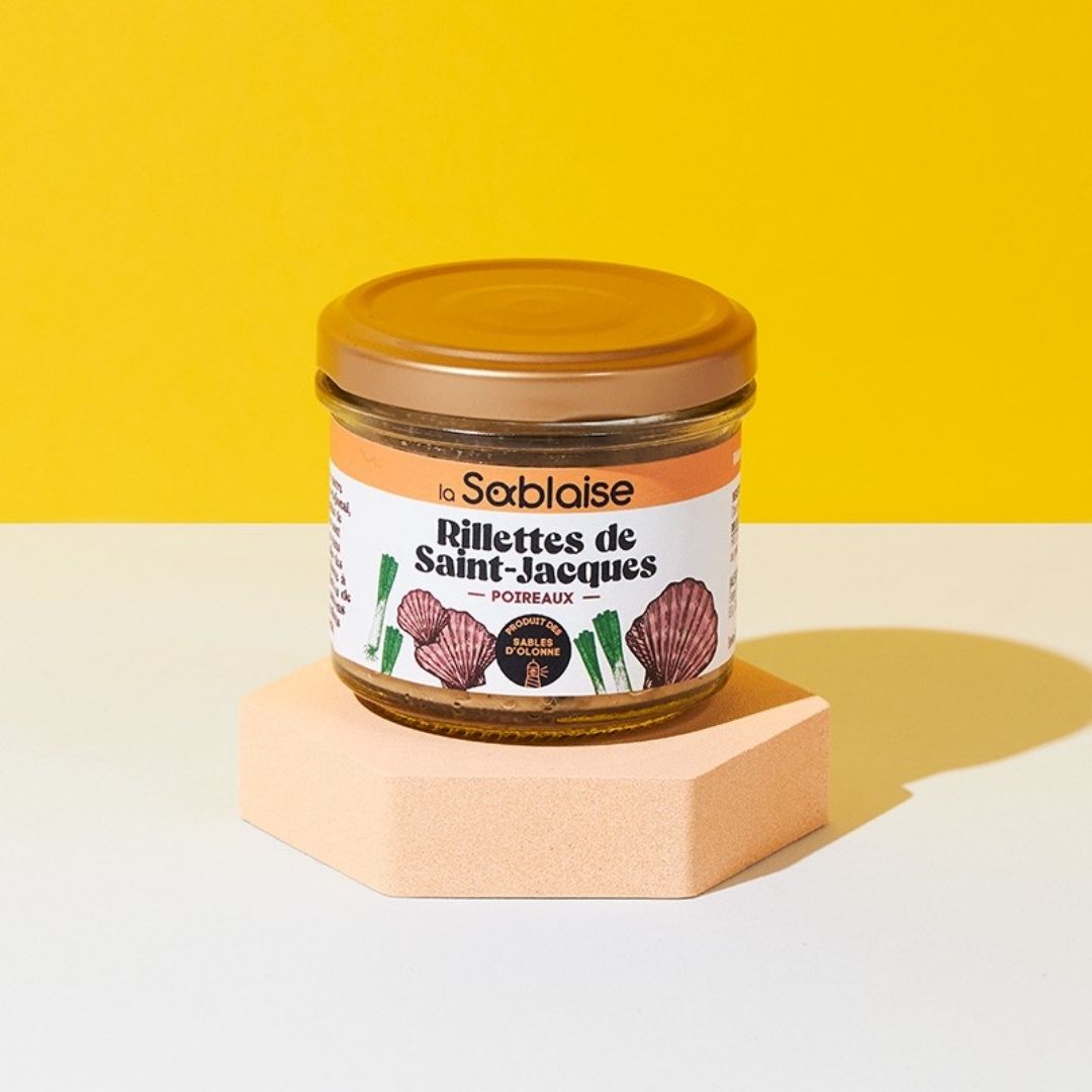 Jakobsmuschel-Rillette mit Porree
