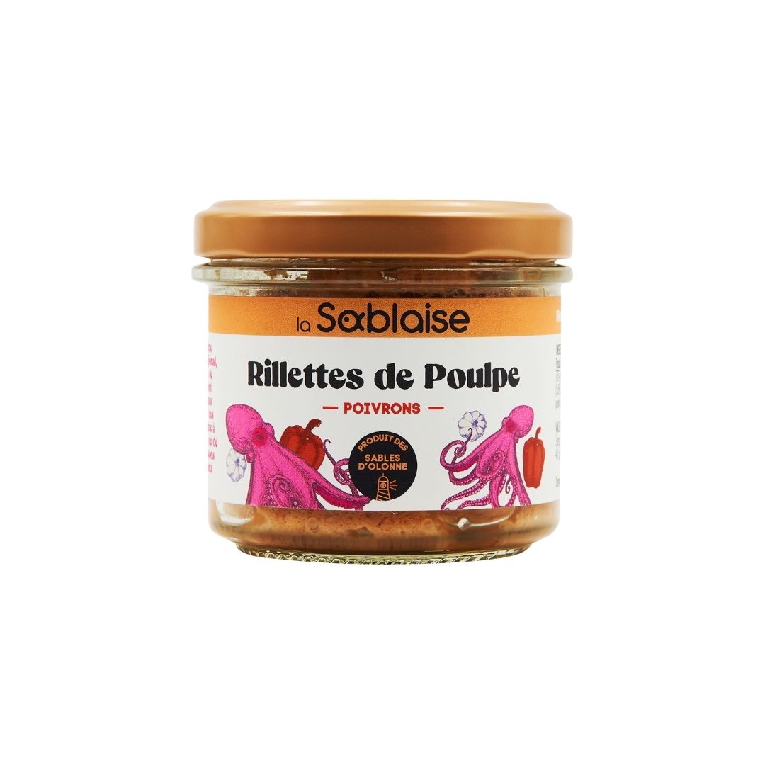 Tintenfischrillette mit Paprika