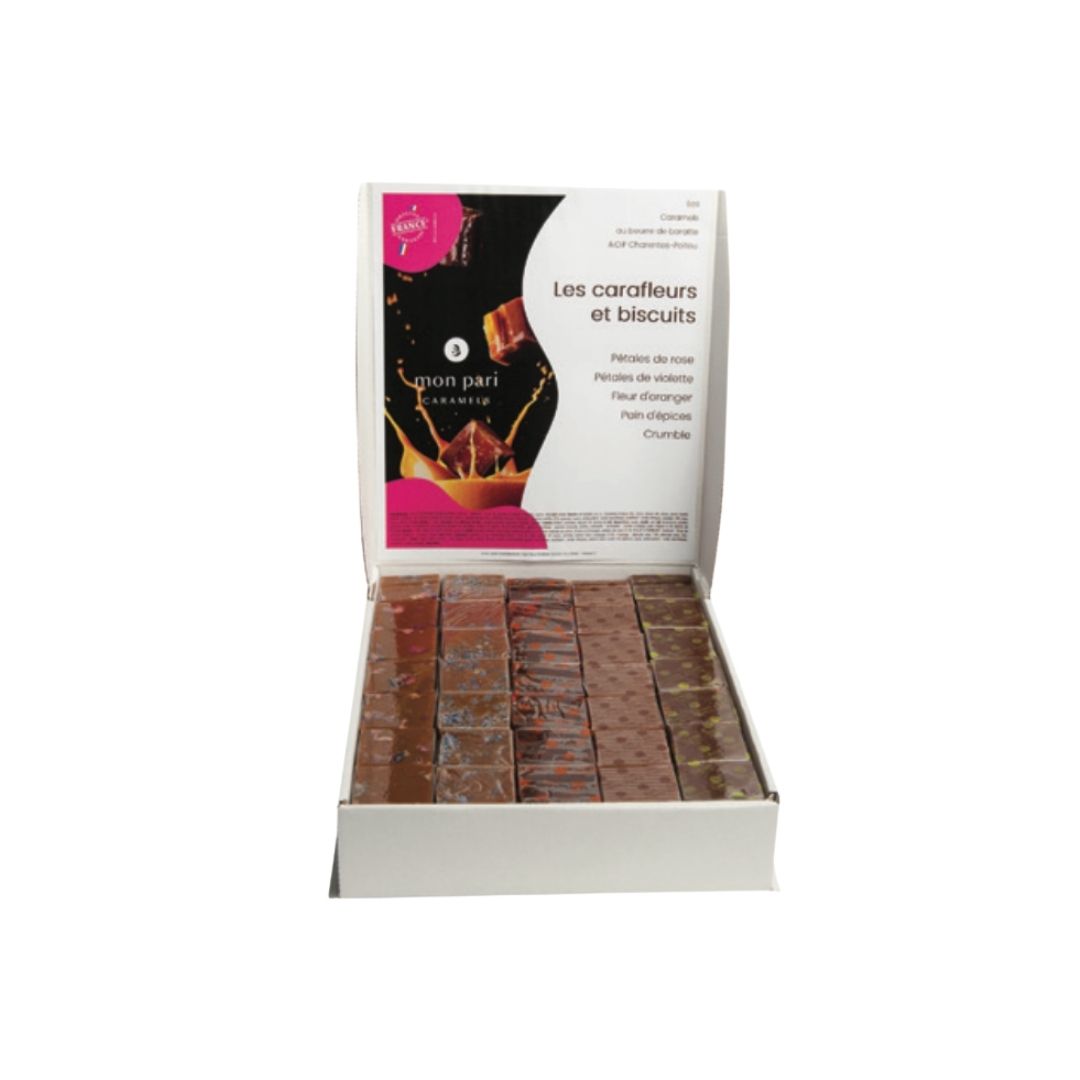 Pavés im Display "Carafleurs und Biscuits" – 105 Stk./Display