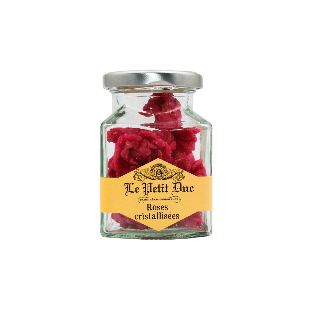 Kandierte ganze Rosenblüten