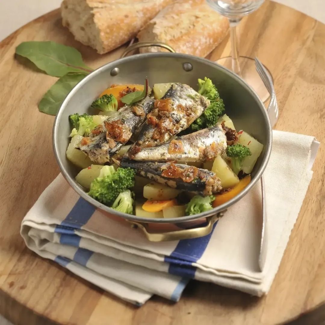 Sardinen mit Fassbutter zum Braten