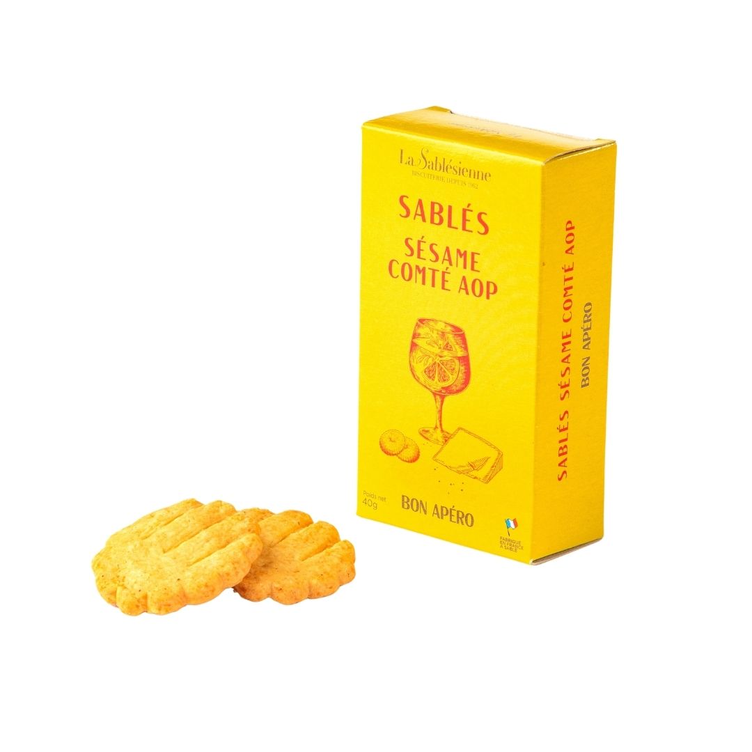 Salzige Sablés mit Sesam und Comté AOP