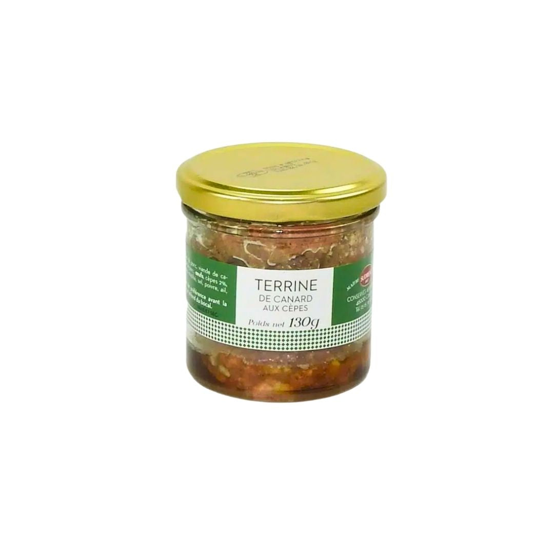 Ententerrine mit Steinpilzen – Glas