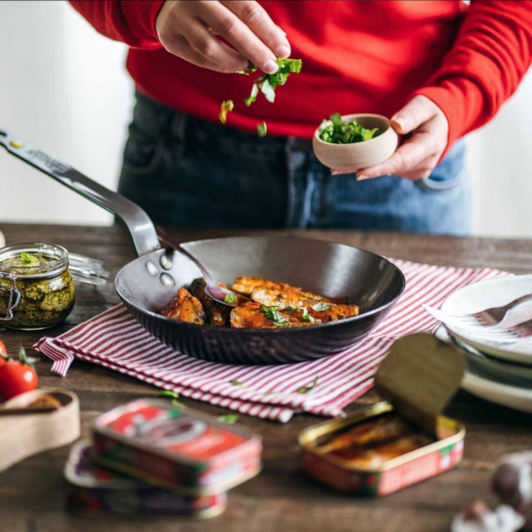Sardinen mit Tomaten & Pistou zum Braten