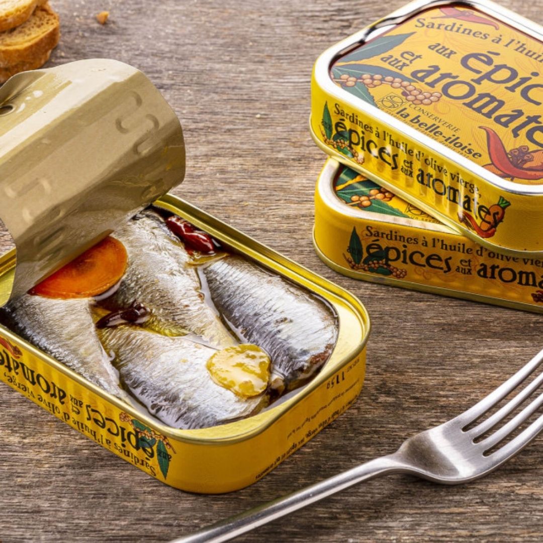 Sardinen mit Gewürzen