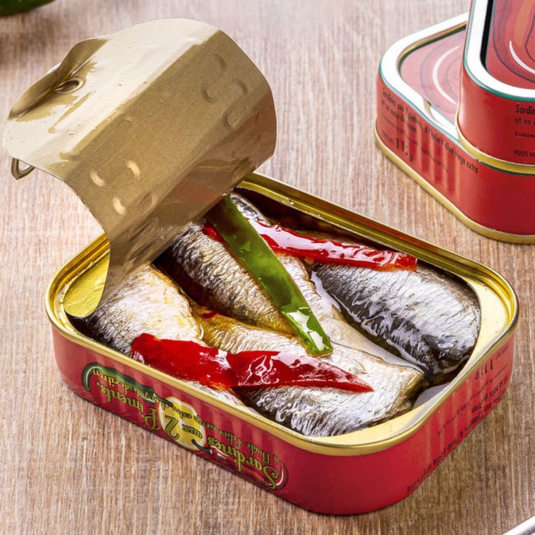 Sardinen-Geschenkdose Metall