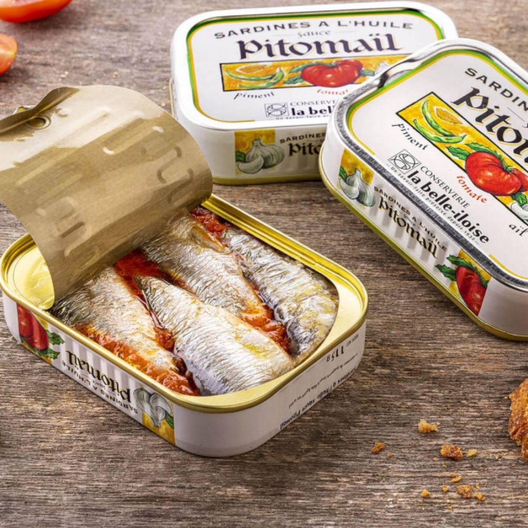 Sardinen Pitomaïl mit Chili & Knoblauch