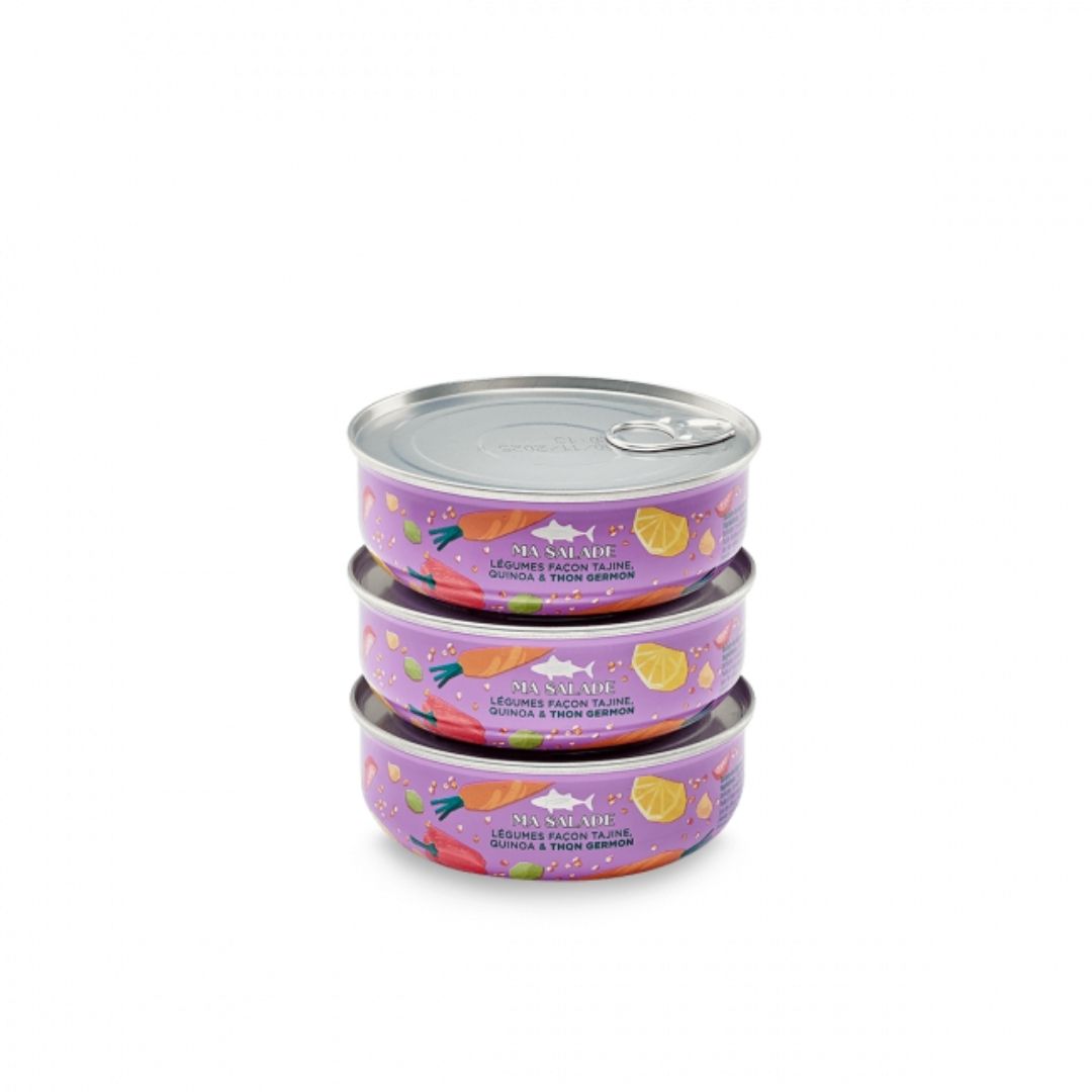 Thunfisch-Salat mit Gemüse & grünen Oliven