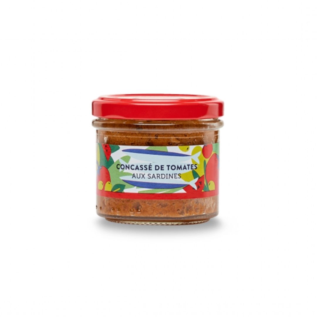 Tomaten-Concassé mit Sardinen
