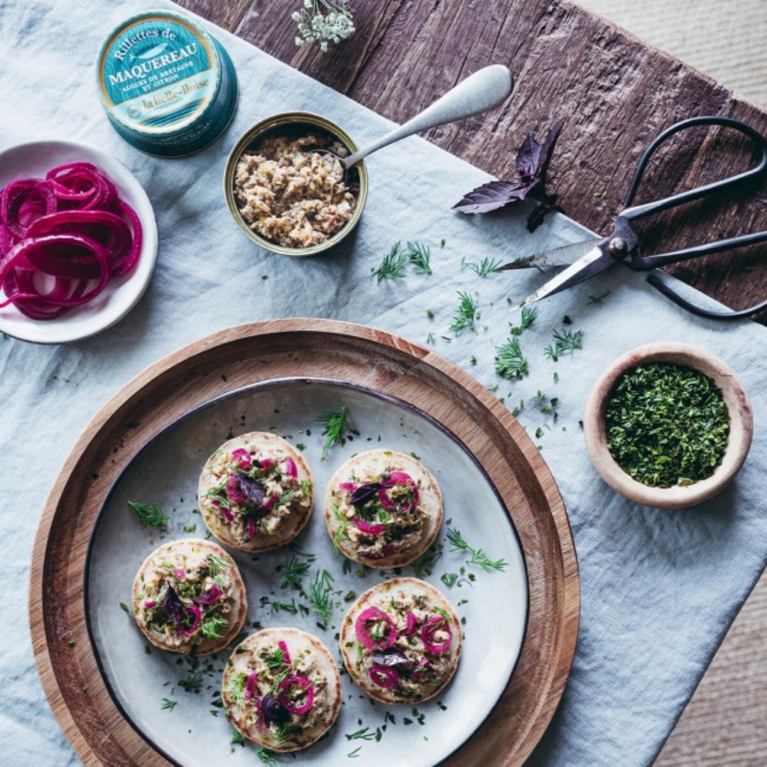 Makrelenrillette mit Algen & Zitrone