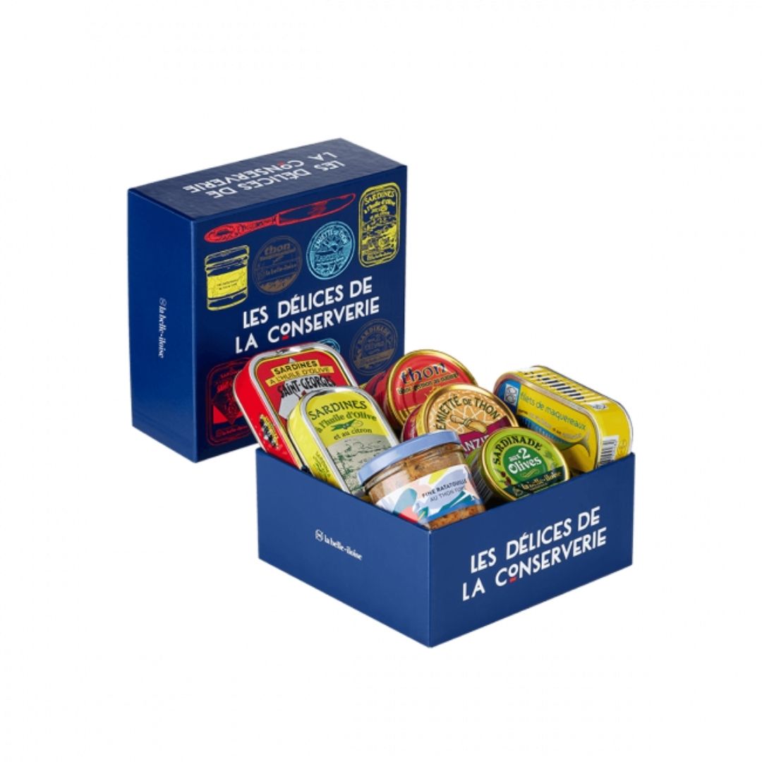 Geschenkset "Les Délices de la Conserverie" – 7 Rezepte in der Kartonbox