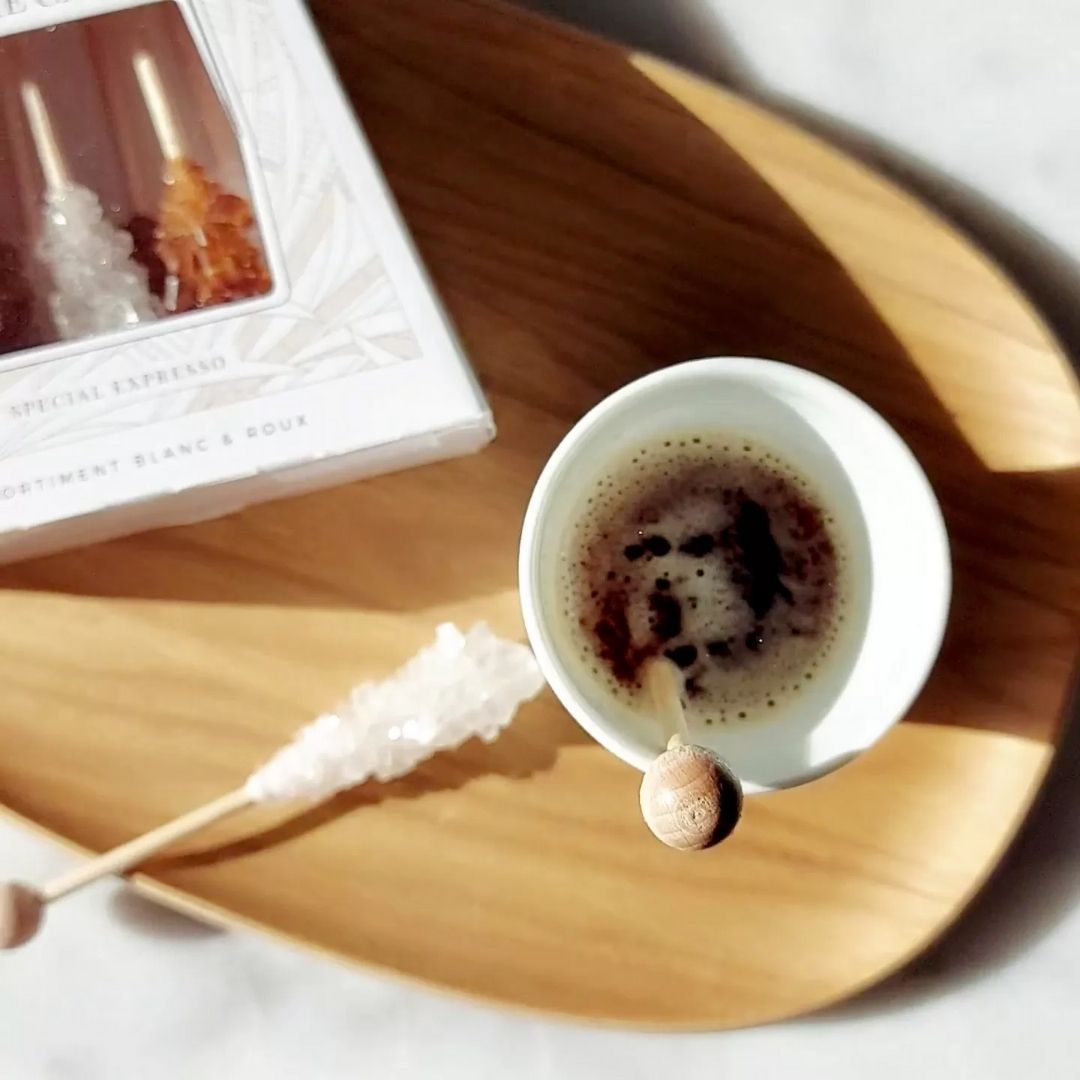 Kandiszucker-Sticks für Espresso