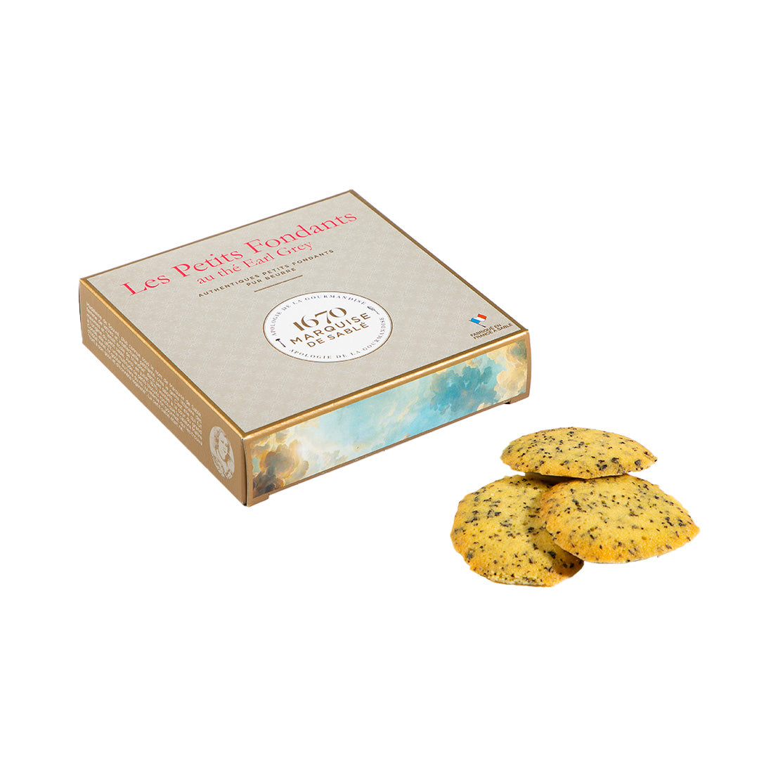 Les petits fondants mit Bergamotte-Tee-Note Etui