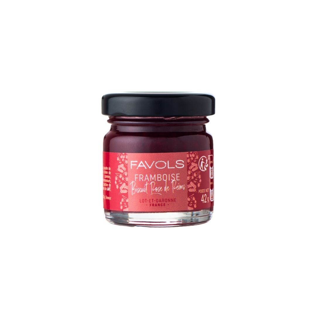 Marmelade Himbeere / Biscuit Rose de Reims