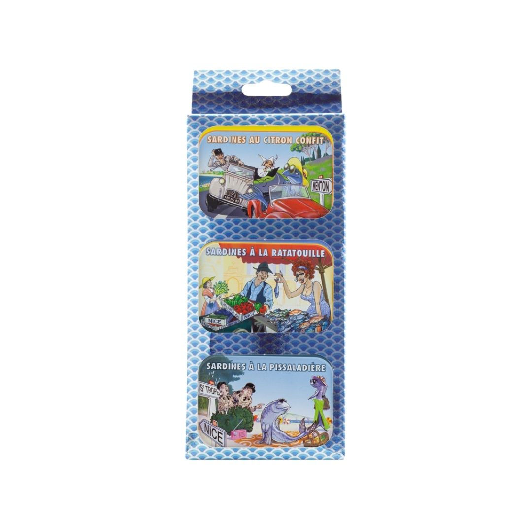 Geschenkset Sardinen Pissaladiere/ Ratatouille / Citron confit – 3x