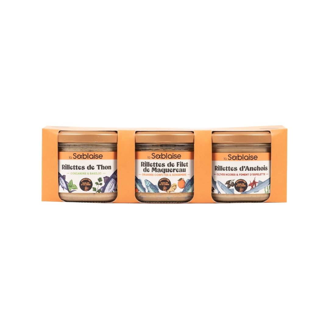 Rillette Geschenkset „Trio atlantique“ – 3x