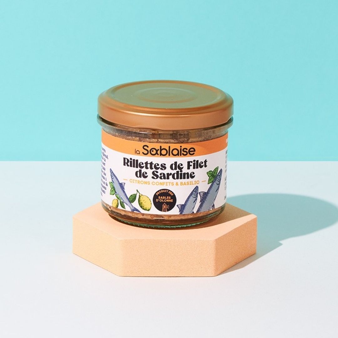 Sardinenrillette mit Zitrone & Basilikum