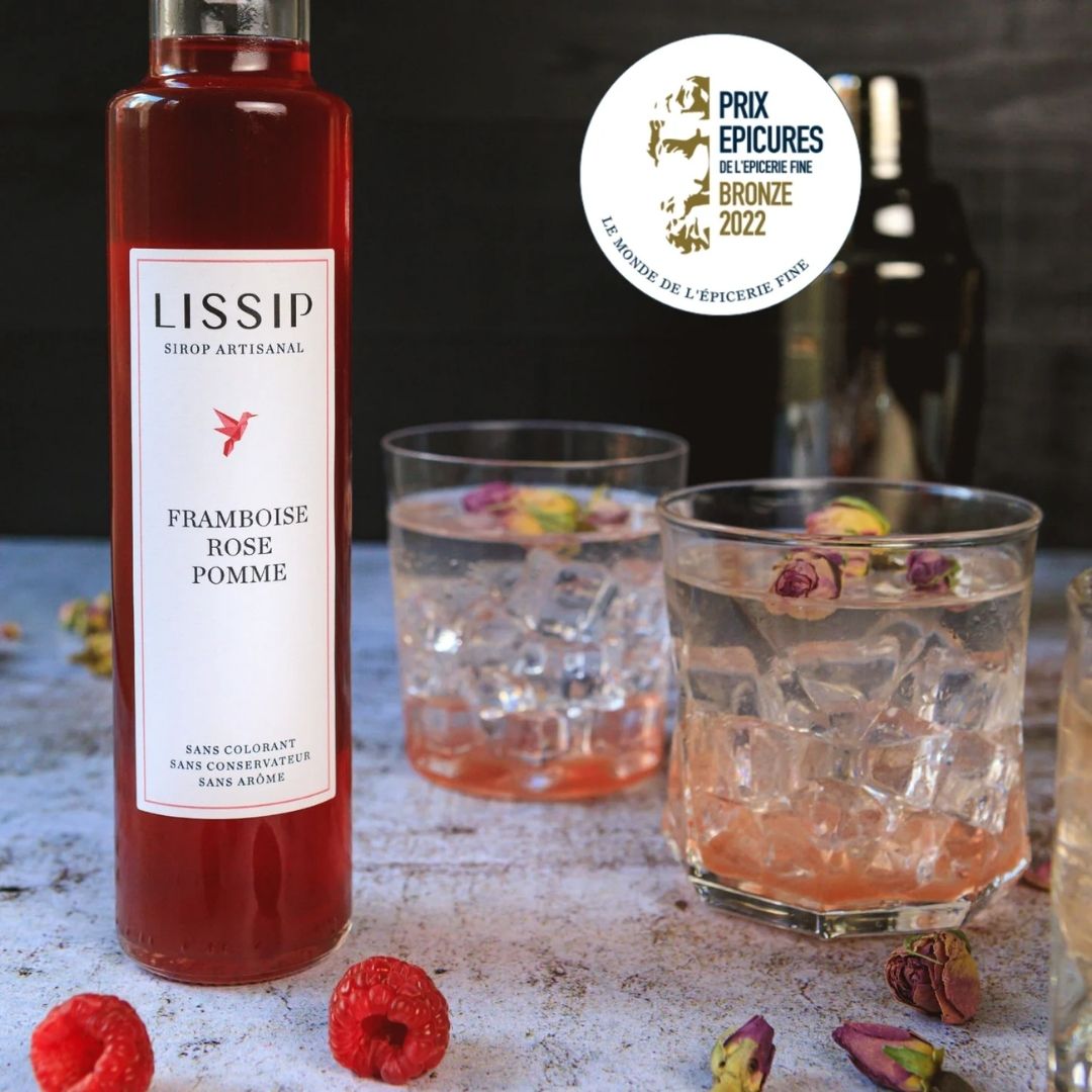 Himbeer-Sirup mit Rose & Apfel