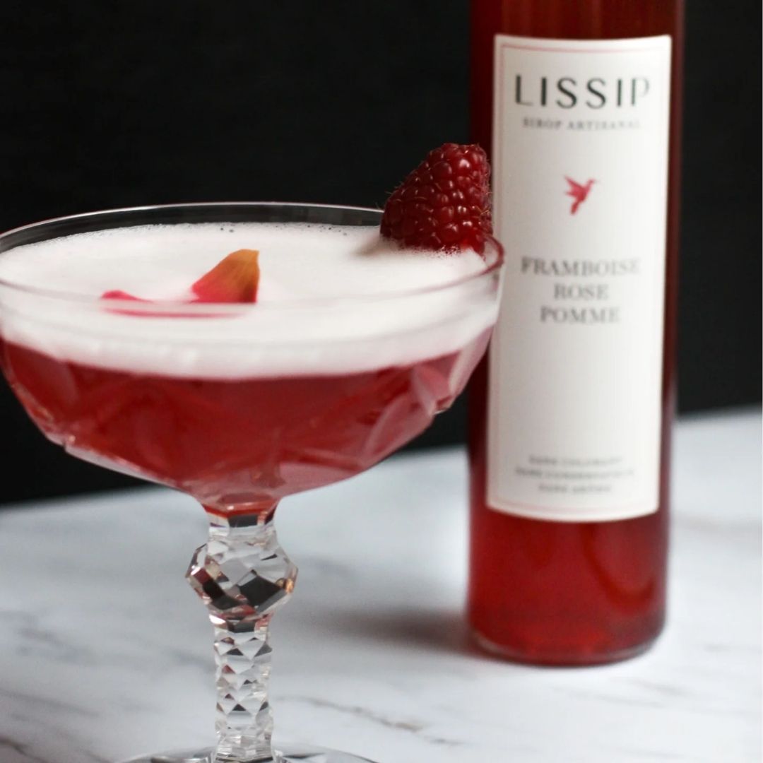 Himbeer-Sirup mit Rose & Apfel