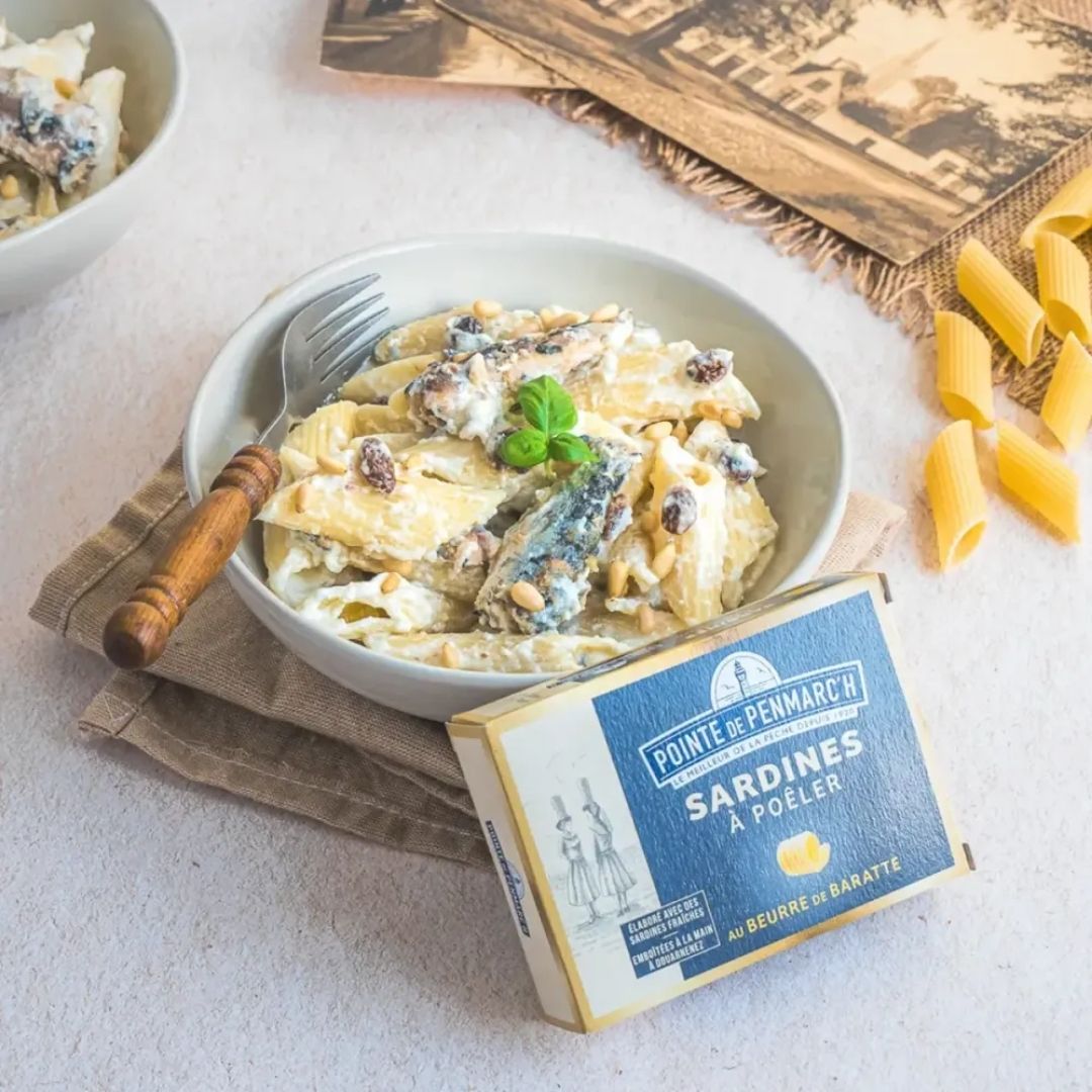 Sardinen mit Fassbutter zum Braten