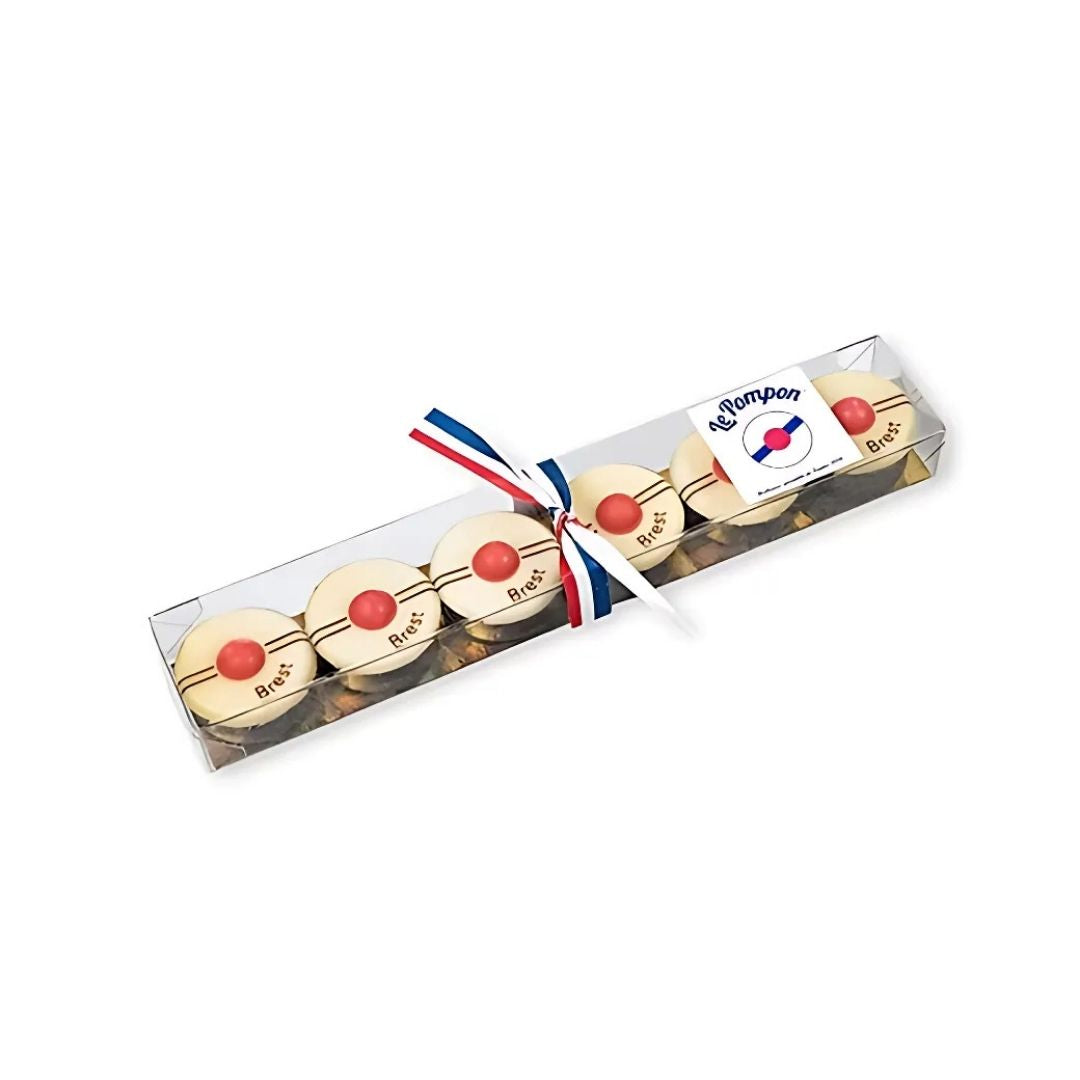 Riegel mit 6 Pompons