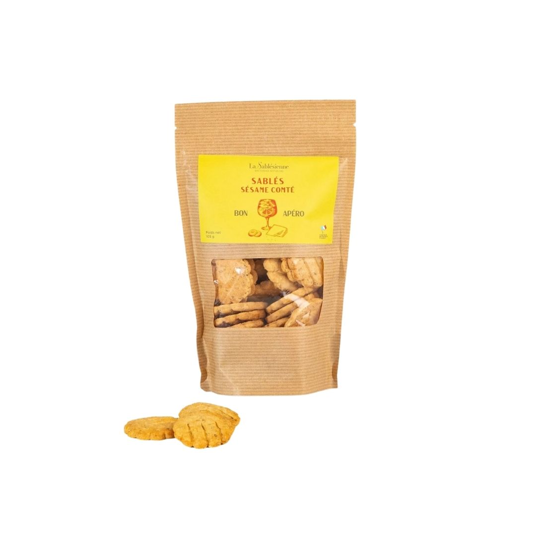 Salzige Sablés mit Sesam und Comté AOP