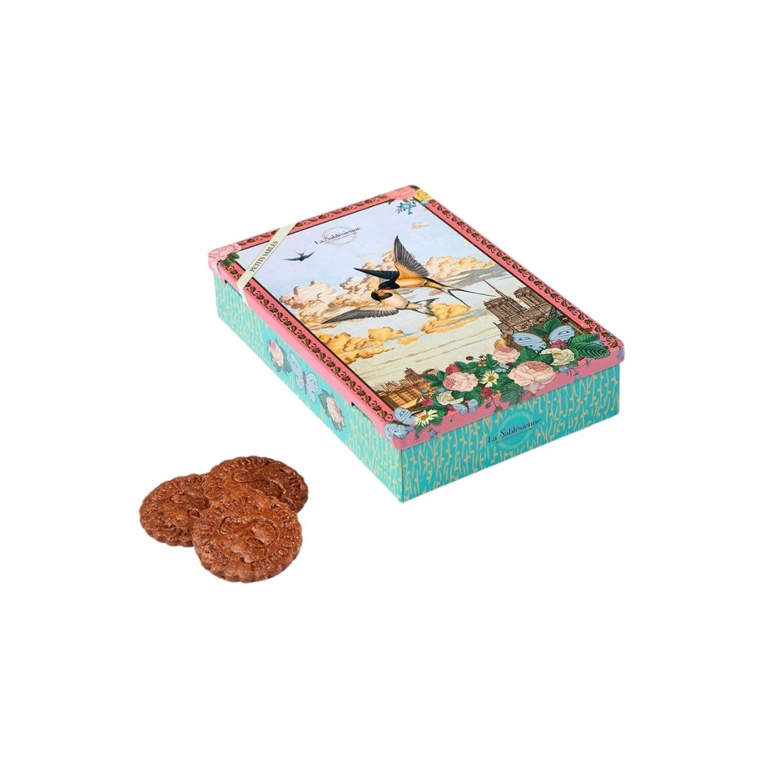 Süße Sablés „Tout chocolat“ – Metallbox „Ciel de Paris“