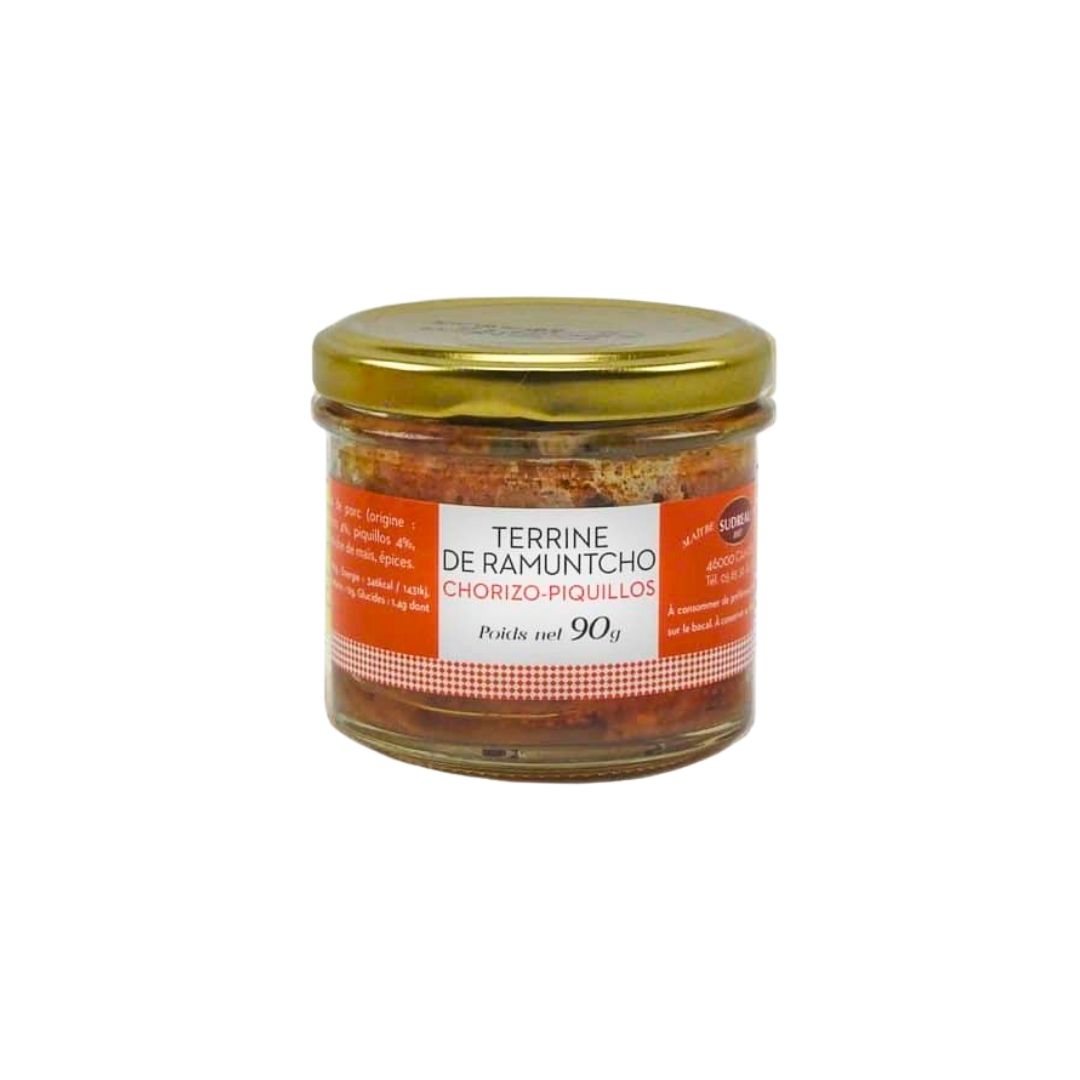 Schweine- und Geflügelterrine mit Chorizo – Glas