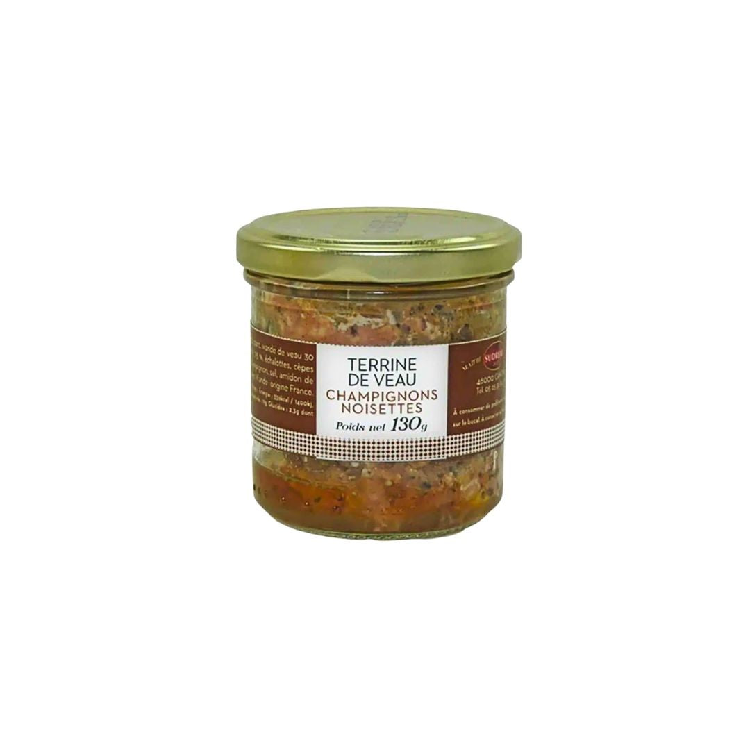 Kalbsterrine mit Champignons – Glas