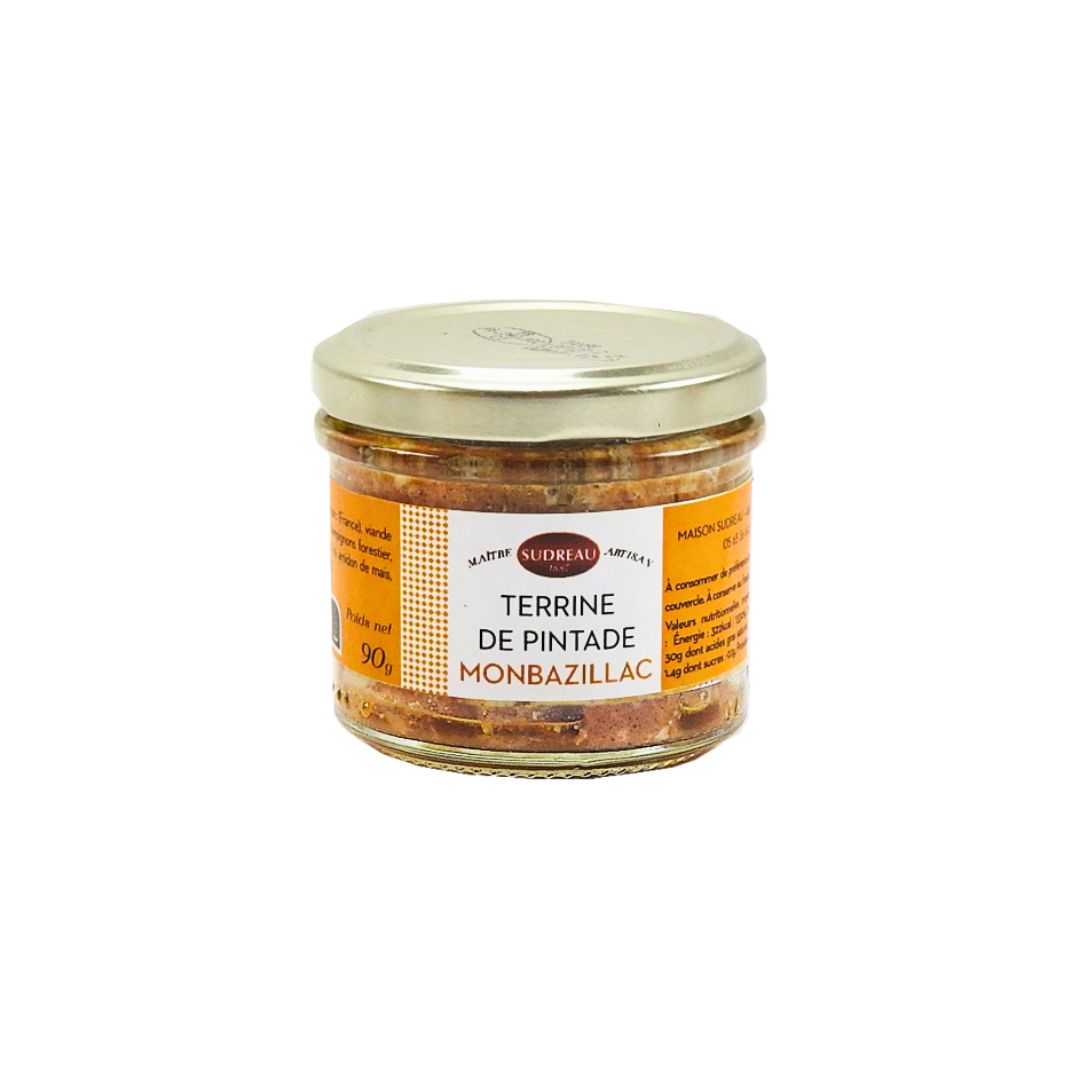 Perlhuhnterrine mit Monbazillac-Wein – Glas