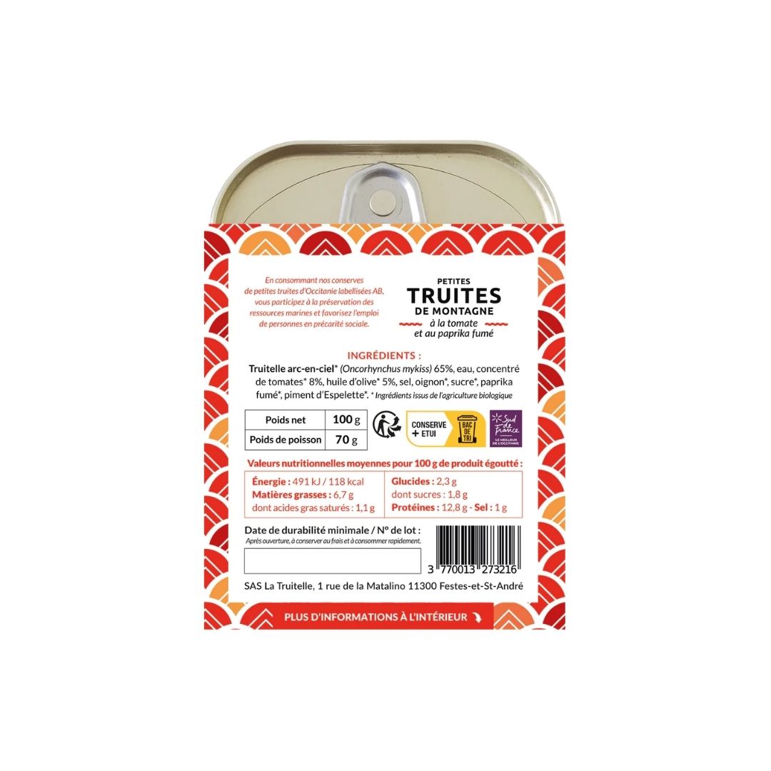 BIO-Bergforelle mit Tomate & Paprika