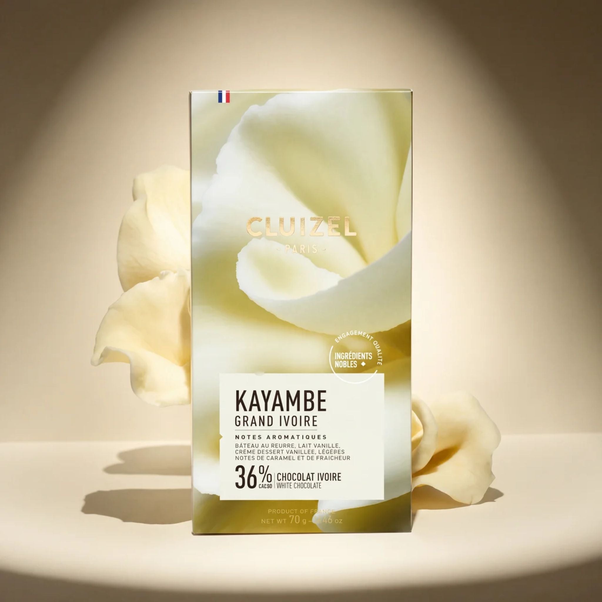 Weiße Schokolade Kayambe Grand Ivoire