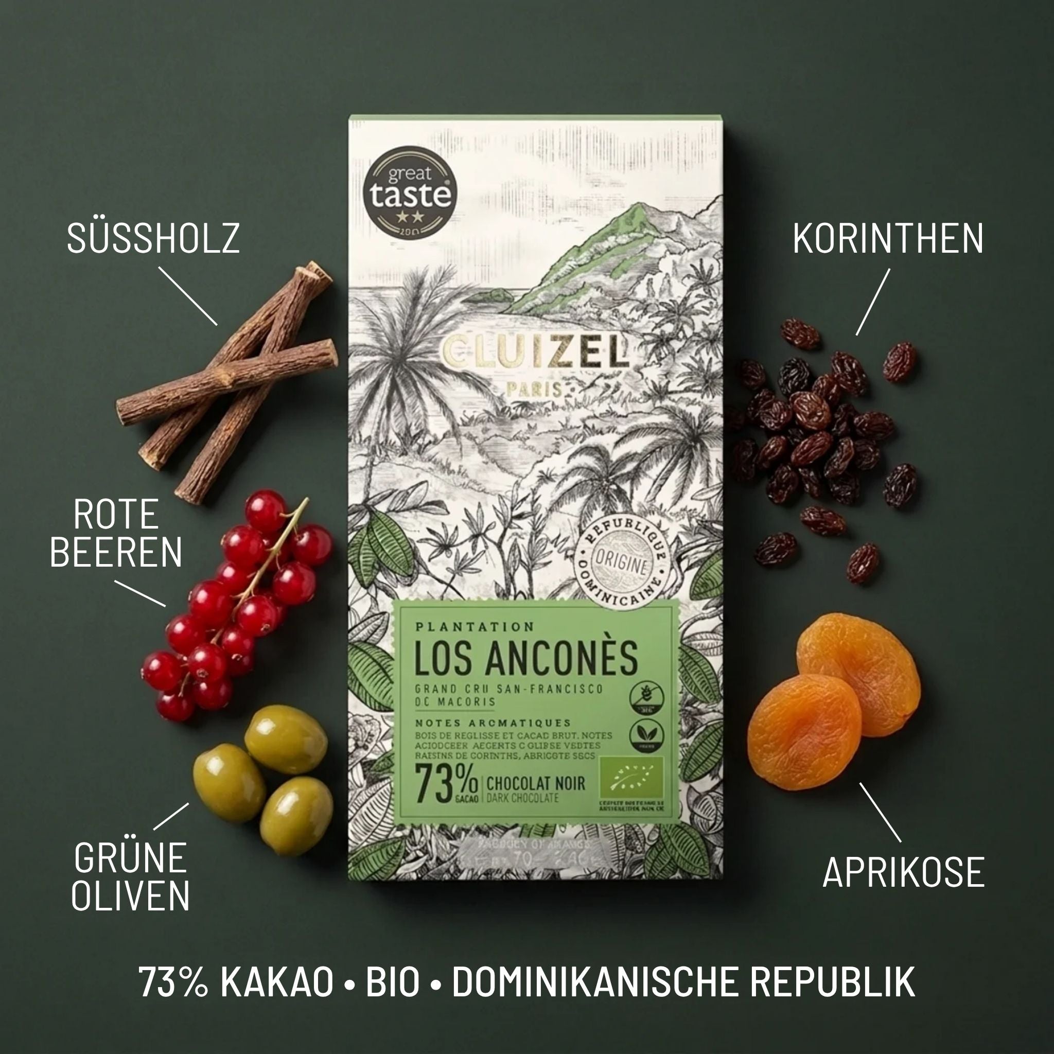 BIO-Plantagenschokolade Zartbitter Dominikanische Republik (Los Anconès)